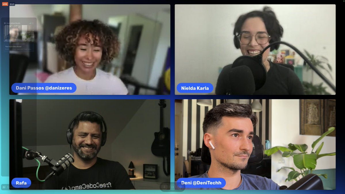 Live stream with the freeCodeCamp community