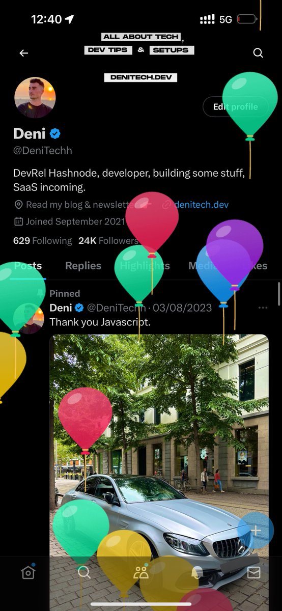 @DeniTechh X profile • 24K followers, Thank you Javascript pinned