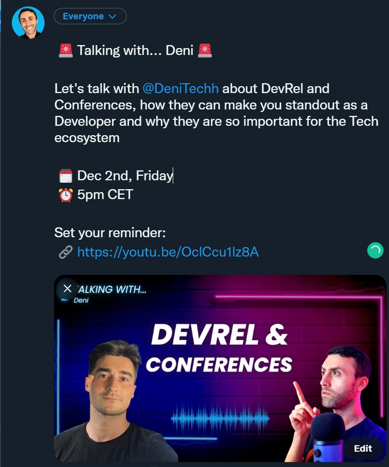 Talking with Deni: DevRel and Conferences show